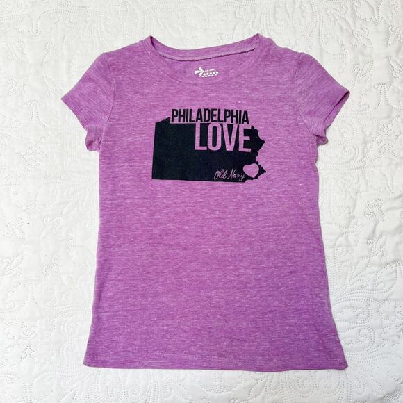 Old Navy Philadelphia Love Graphic Tee Size 8 - Picture 2 of 4